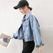 ￥39.9 韩版短款宽松长袖牛仔外套女