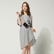 ONE MORE 11TA820912NrPT 女士露肩格纹裙套装 *2件 178.2元（合89.1元/件）