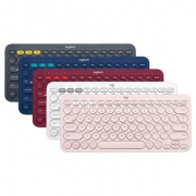 罗技（Logitech） K380 便携式蓝牙键盘 灰/蓝/红