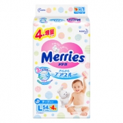 kao 花王 Merries 妙而舒 婴儿纸尿裤 L58片 *4件 308元包邮（合77元/件）