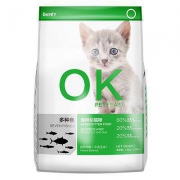 6日0点：OKPET 多种鱼 通用幼猫猫粮 1.8kg 29元包邮（需用券）