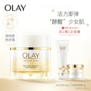 京东PLUS会员： OLAY 玉兰油 菁醇青春系列绵绒霜（50g+臻萃面霜15g*2+水50ml） *2件