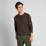 UNIQLO 优衣库 419748 男装/亲子装 华夫格圆领T恤