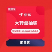 京东金融 大转盘抽奖 已获得199-8全品类白条券