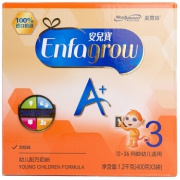 88VIP：MeadJohnson Nutrition 美赞臣 安儿宝A+ 婴幼儿配方奶粉3段 1200g *3件 341.5元包邮（合113.8元/件）
