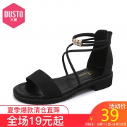 DUSTO 大东 DW19X1412A 女士平底凉鞋 39元