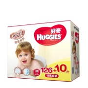 HUGGIES 好奇 铂金装 婴儿纸尿裤 M号 136片 *2件 306元包邮