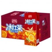 盼盼 清凉饮品 冰红茶 柠檬水果味 250ml*24盒 *9件 多口味可选