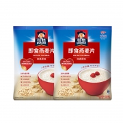 QUAKER 桂格 即食原味纯燕麦袋装1478g*2件 45.8元，可低至25.5元