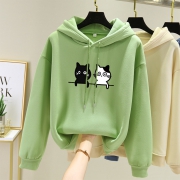 ￥26.8 加绒加厚卫衣女宽松套头