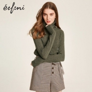 限尺码：Eifini 伊芙丽 1171095231741 高领羊绒衫 293元包邮