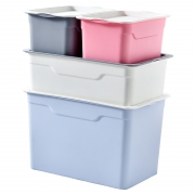 耐奔 塑料收纳箱四件套（8L*2+14L+26L） 39.9元（需用券）