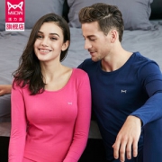猫人 95%弹力棉 男女秋衣秋裤套装