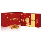 HERSHEY'S 好时 巧克力味 双黄白莲蓉奶黄流心月饼礼盒  520g 99元包邮（下单立减）