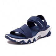Skechers斯凯奇女鞋厚底增高熊猫凉鞋魔术贴沙滩鞋休闲鞋88888161