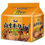 康师傅 方便面 卤香牛肉面 五连包