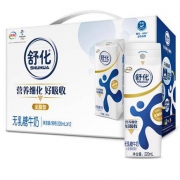 伊利 舒化无乳糖牛奶全脂型220ml*12盒*4件