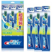 PLUS会员、历史低价：Crest 佳洁士 外柔内刚软毛牙刷 3支装 *6件