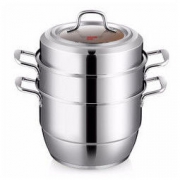 京东PLUS会员：COOKER KING 炊大皇 WG44006 304不锈钢蒸锅 28cm *2件