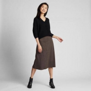 UNIQLO 优衣库 418254 女士提花喇叭裙