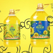 全球品质金奖！3.618Lx2瓶 金龙鱼 阳光葵花籽油+玉米油