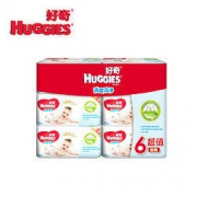 好奇(Huggies)超厚倍柔湿巾清爽型 80抽6包装