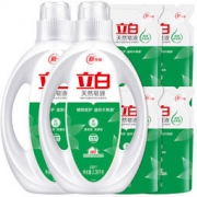 立白 天然皂液洗衣液套装6.76kg（2.38kg×2瓶+500g×4袋） *5件