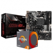 AMD 锐龙 Ryzen 5 1400 搭 ASRock 华擎 A320M HDV R3.0主板CPU套装
