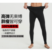 卓丝韩 100%羊毛 男女中厚保暖秋裤