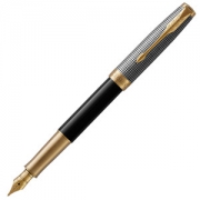 PARKER 派克 SONNET卓尔 光影格纹金夹 钢笔 18K金M尖