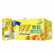 限地区：伊利 优酸乳 黄桃味果粒酸奶饮品 245g*12盒/箱 *2件