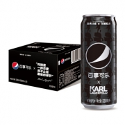 PEPSI 百事 无糖可乐 X KARL LAGERFELD 老佛爷联名限量罐 330ml*12罐 29.9元