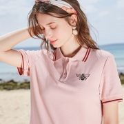 3COLOUR 三彩 D922011L20 直筒Polo领欧美风连衣裙 168元