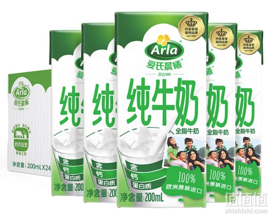爱氏晨曦全脂纯牛奶