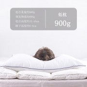 希尔顿酒店床品供应商，柔眠家纺 舒眠丝绒枕头 2只