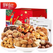 鲜记 坚果零食大礼包果干混装组合 752g