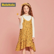 巴拉巴拉 2019新款秋装碎花公主裙两件套（130~165码） 2色