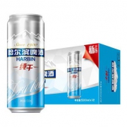 限地区：哈尔滨啤酒 纯干 500ml*12听*2件