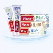 六必治 牙膏套装 防上火100g*2支+清口气100g*2支+养牙龈100g*2支 30.6元包邮（需用券）