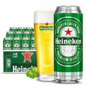 喜力（Heineken）啤酒500ml*24罐 整箱装