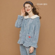 双11预售：歌瑞尔 HWH19063 女士法兰绒家居服套装