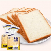 盐津铺子 焙宁早餐牛奶吐司 800克