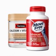 88VIP、双11预售：Swisse+Movefree 氨糖维骨力红瓶 170粒+钙片VD 150粒