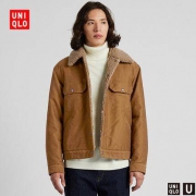 UNIQLO 优衣库 420429  设计师合作款 男装 仿羊羔绒休闲茄克