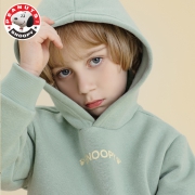 snoopy 史努比 男/女童卡通加绒卫衣 28元包邮（需用券）