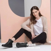 限UK3.5/4码，Ecco 爱步 Bella贝拉系列 女士真皮短靴