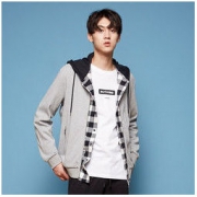Meters bonwe 美特斯邦威 224405 男士棒球式开衫外套