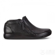 限36码，Ecco 爱步 Soft 7 柔酷7号 女士牛皮侧拉链短靴