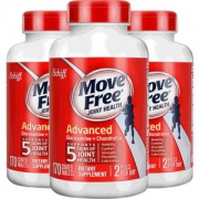 阿里健康官方自营 美国产 维骨力MoveFree 红盒软骨素 170粒*3瓶 关节疼首选
