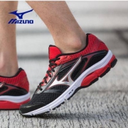 Mizuno美津浓缓冲透气跑步鞋运动鞋男 IMPETUS 4 J1GC161303 黑/银/红 41